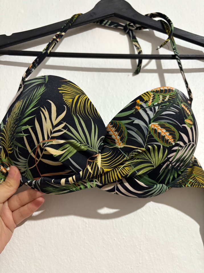 Yeşil Desenli Bohem Bikini Üstü - Görsel 2