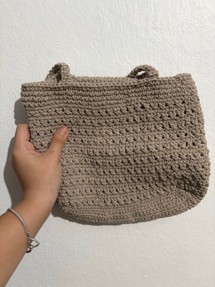 Bohem Örgü Kadın Çanta Püsküllü - Görsel 2