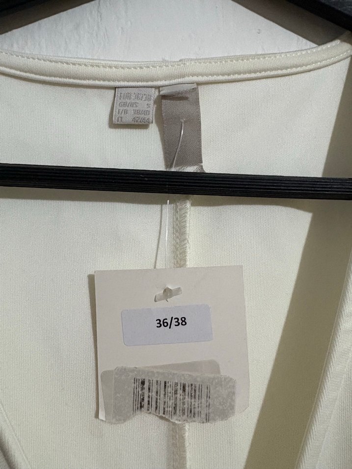 Çiçek Desenli Beyaz Midi Elbise - Görsel 3