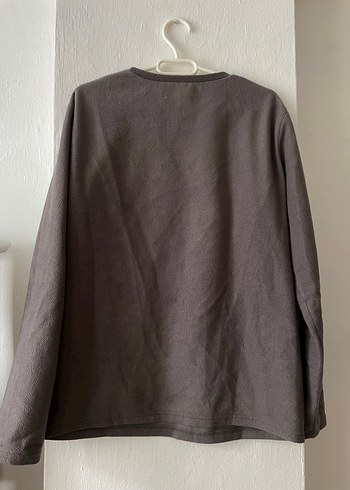 m Beden Gri Uzun Kollu Erkek Polar Pijama Takımı