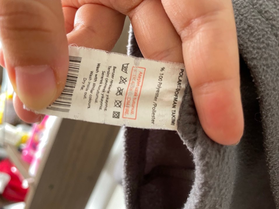 Gri Uzun Kollu Erkek Polar Pijama Takımı - Görsel 4