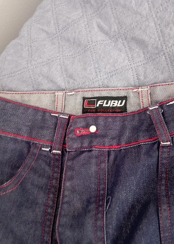 Fubu marka çift taraflı nakışlı pantolon - Görsel 8