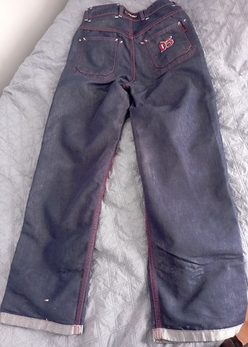 Fubu marka çift taraflı nakışlı pantolon - Görsel 7