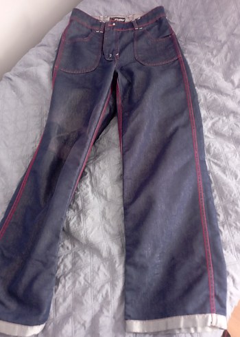 Fubu marka çift taraflı nakışlı pantolon - Görsel 9