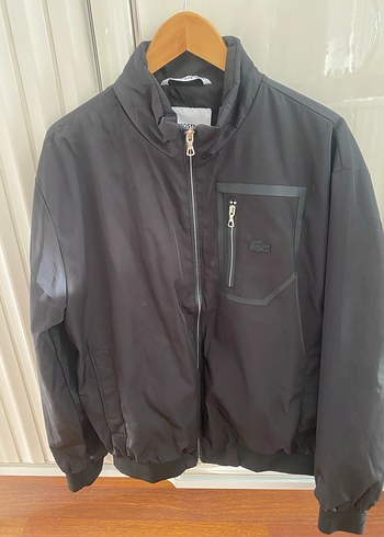 Lacoste marka Siyah Fermuarlı Erkek Spor Ceket - Görsel 3
