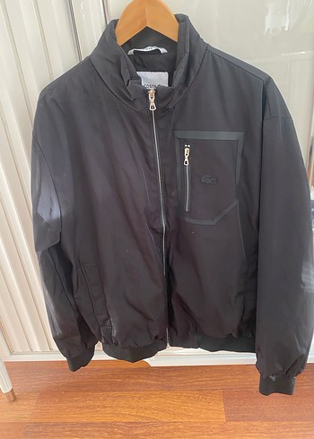 Lacoste marka Siyah Fermuarlı Erkek Spor Ceket - Görsel 2