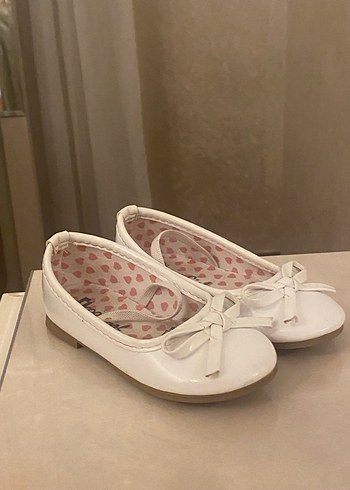 Kız Çocuk Beyaz Fiyonklu Babet - Görsel 2