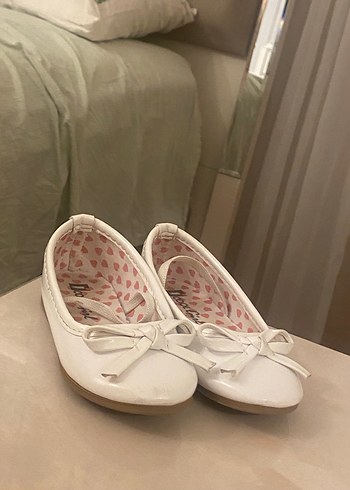 Kız Çocuk Beyaz Fiyonklu Babet - Görsel 4