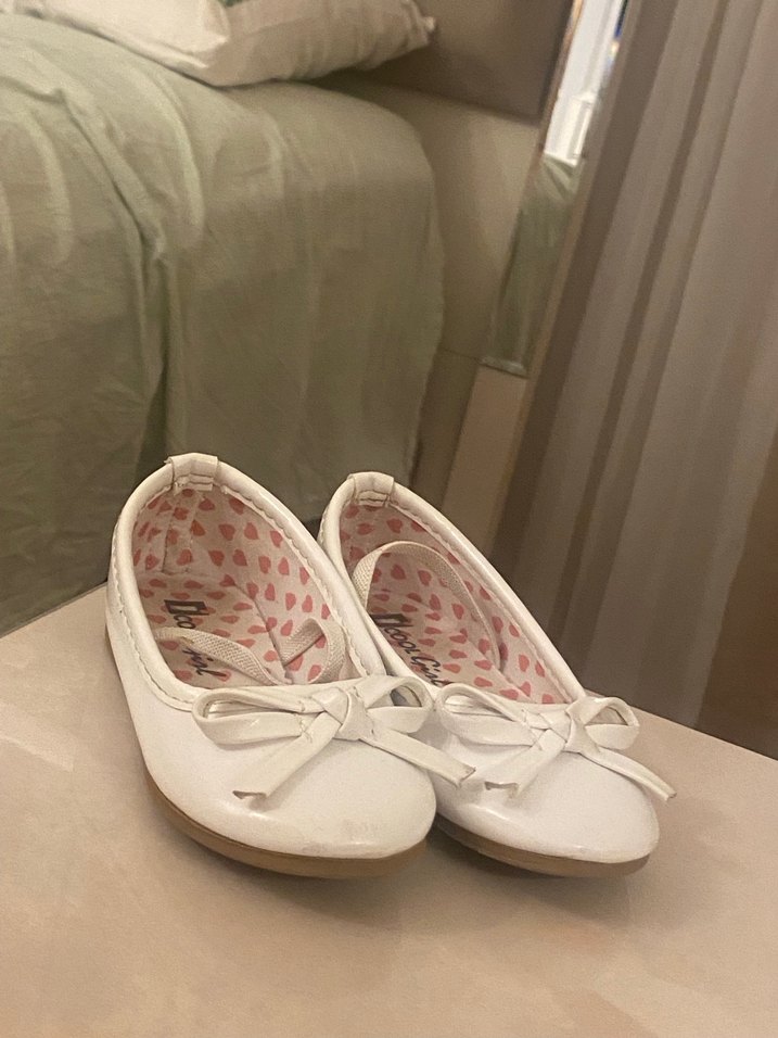 Kız Çocuk Beyaz Fiyonklu Babet - Görsel 4