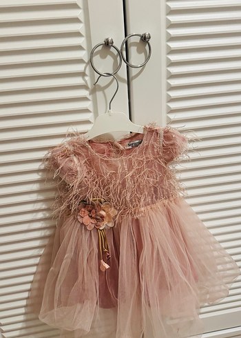 Pudra Kız Çocuk Elbise - Görsel 2