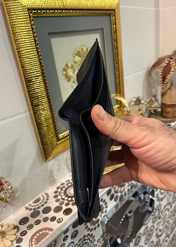 Deri Siyah Avrupa  Erkek Cüzdan - Görsel 3