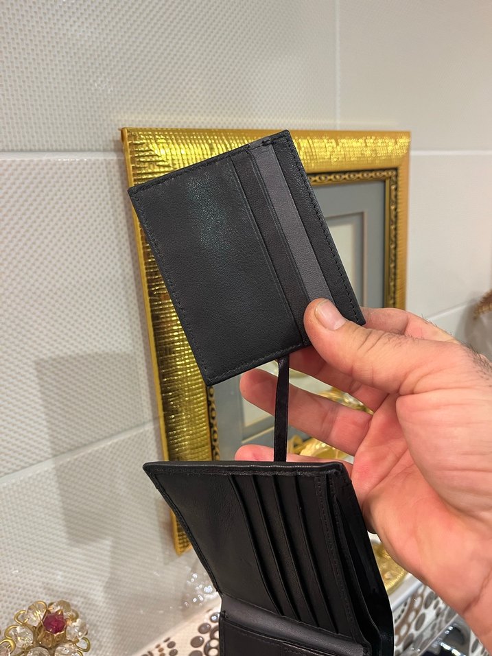 Deri Siyah Avrupa  Erkek Cüzdan - Görsel 4