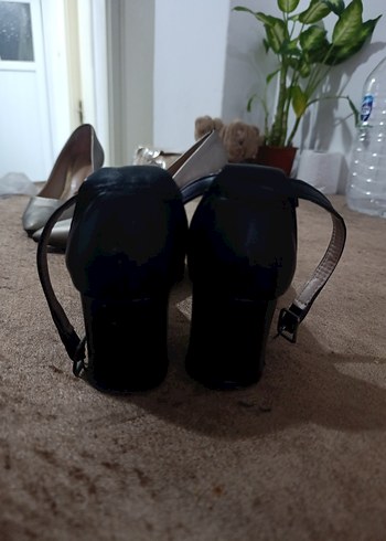 Siyah Topuklu Kadın Ayakkabı - Görsel 6