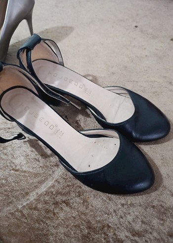 Siyah Topuklu Kadın Ayakkabı - Görsel 2