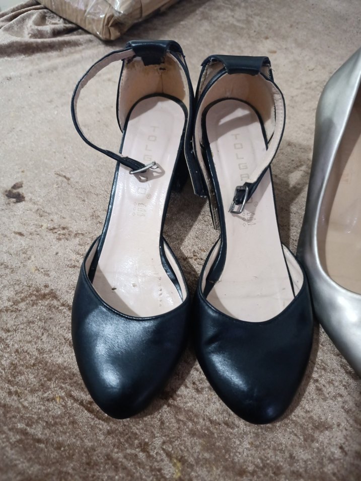 Siyah Topuklu Kadın Ayakkabı - Görsel 5