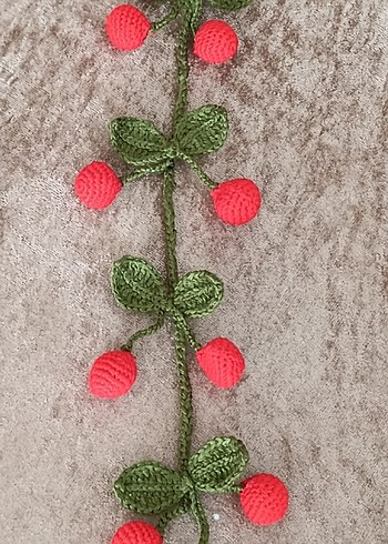 kirazlı  Renkli Bohem Çiçekli Çocuk Saç Aksesuarı - Görsel 7