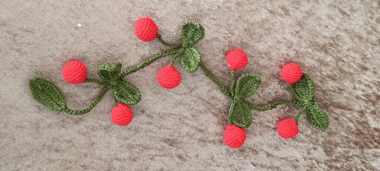 kirazlı  Renkli Bohem Çiçekli Çocuk Saç Aksesuarı - Görsel 5