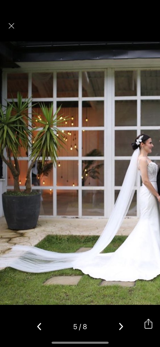 Saten balık gelinlik - Görsel 5