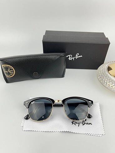 Beden siyah Renk Ray-Ban Club Master Unisex Güneş Gözlüğü