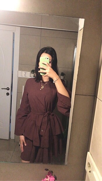 bordo elbise