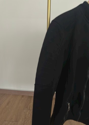 Siyah Fermuarlı Uzun Kollu Spor Ceket - Görsel 2