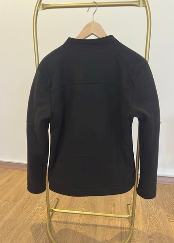 Siyah Fermuarlı Uzun Kollu Spor Ceket - Görsel 8