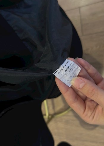 Siyah Fermuarlı Uzun Kollu Spor Ceket - Görsel 6