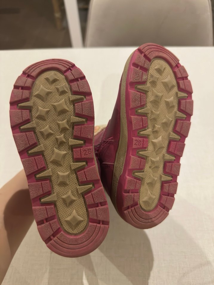 Kızlar için Pembe Süet Kürklü Bot - Görsel 2