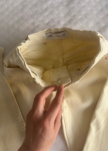 Bej Kız Çocuk Denim Pantolon - Görsel 4