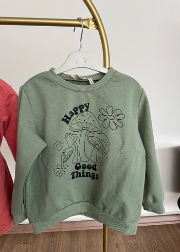 Renkli Desenli Kız Sweatshirt - Görsel 2