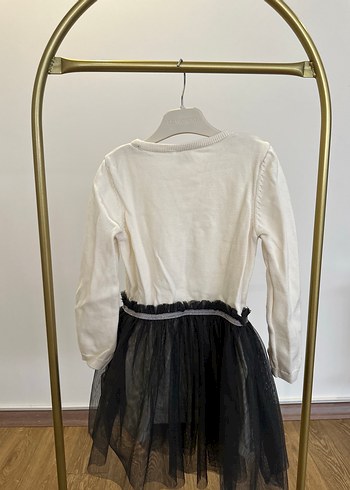 Kız Çocuk Uzun Kollu Baskılı Elbise - Görsel 3