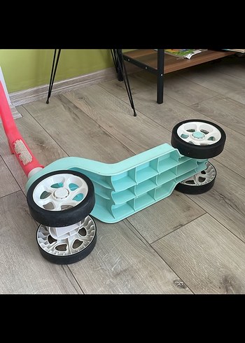 Renkli Pembe Çocuk Scooterı - Görsel 4