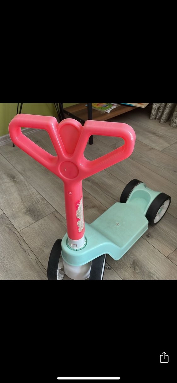 Renkli Pembe Çocuk Scooterı - Görsel 5