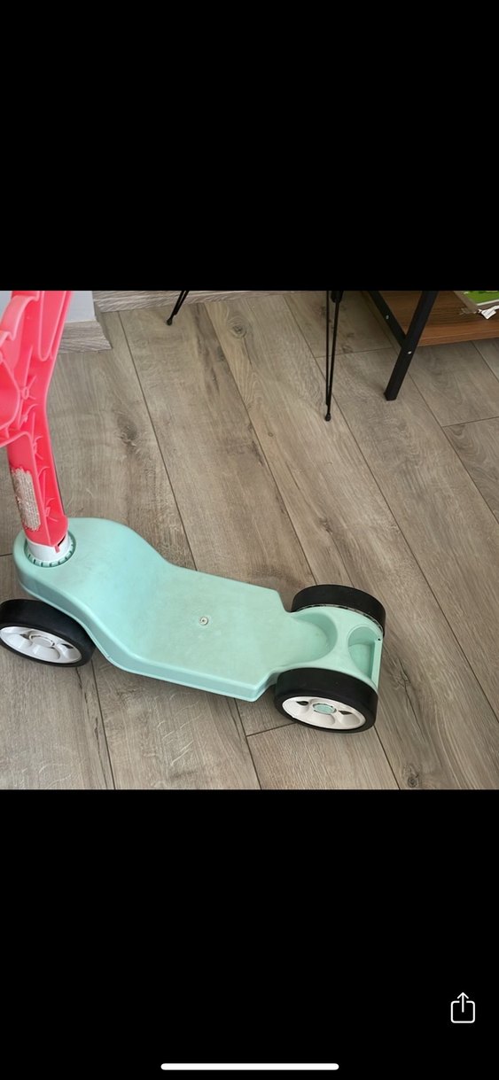 Renkli Pembe Çocuk Scooterı - Görsel 3