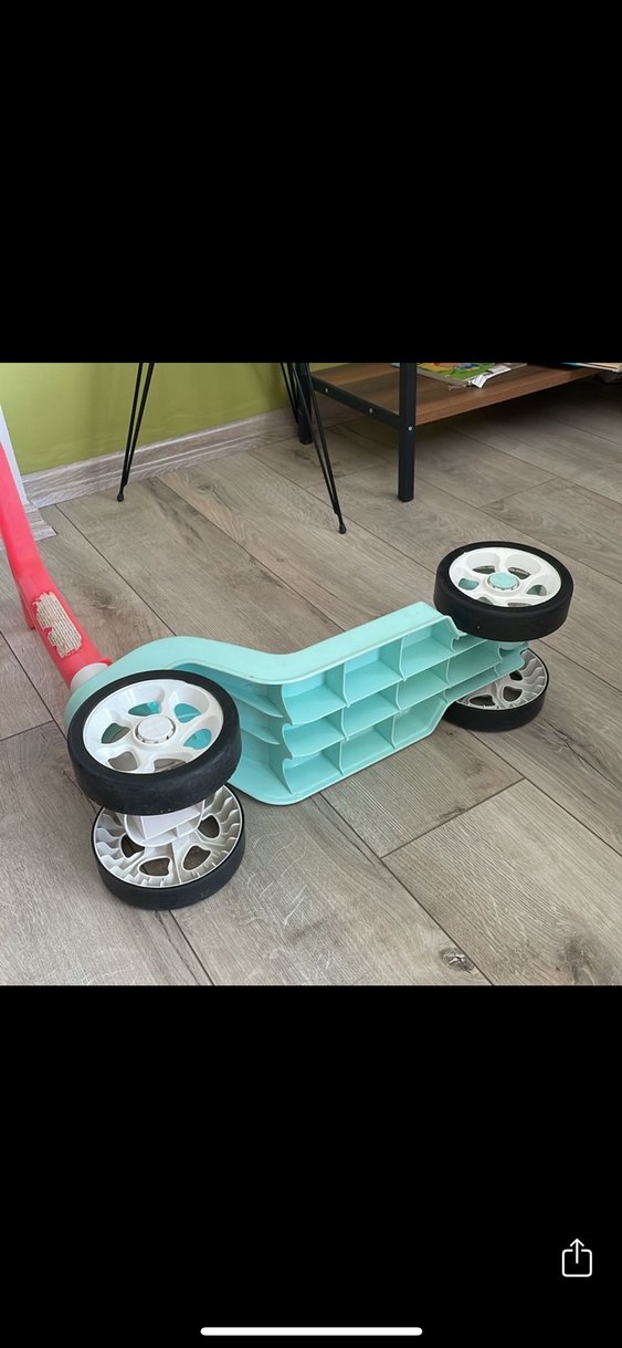 Renkli Pembe Çocuk Scooterı - Görsel 4