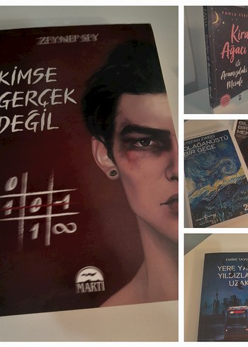 5 kitap uyguna veriyorum hiç okunmadı