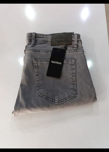 Network Gri Regular Fit Kot Pantolon