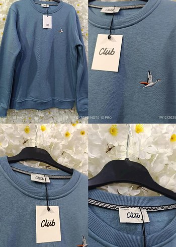 Beymen Club Mavi Baskılı Sweatshirt - Görsel 2