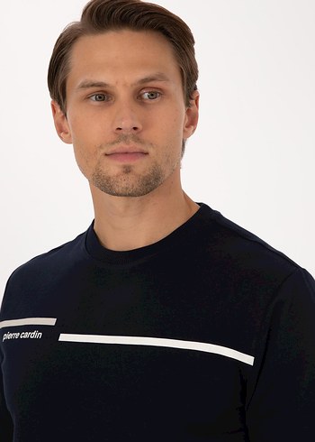 Siyah Regular Fit Bisiklet Yaka Sweatshirt - Görsel 2