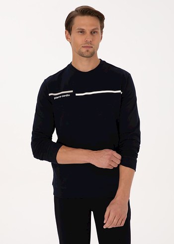 Siyah Regular Fit Bisiklet Yaka Sweatshirt - Görsel 3