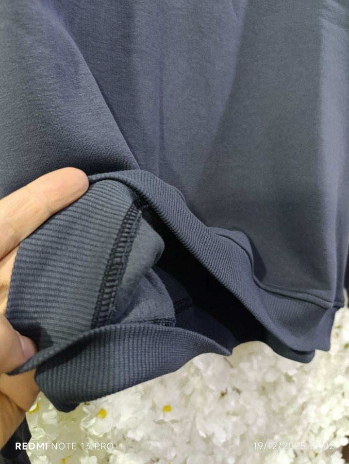 Gri Kapüşonsuz Erkek Sweatshirt - Görsel 4