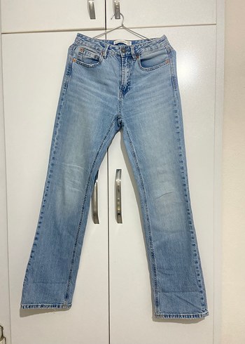 Kadın Stradivarius D98 straight vintage jean - Görsel 5