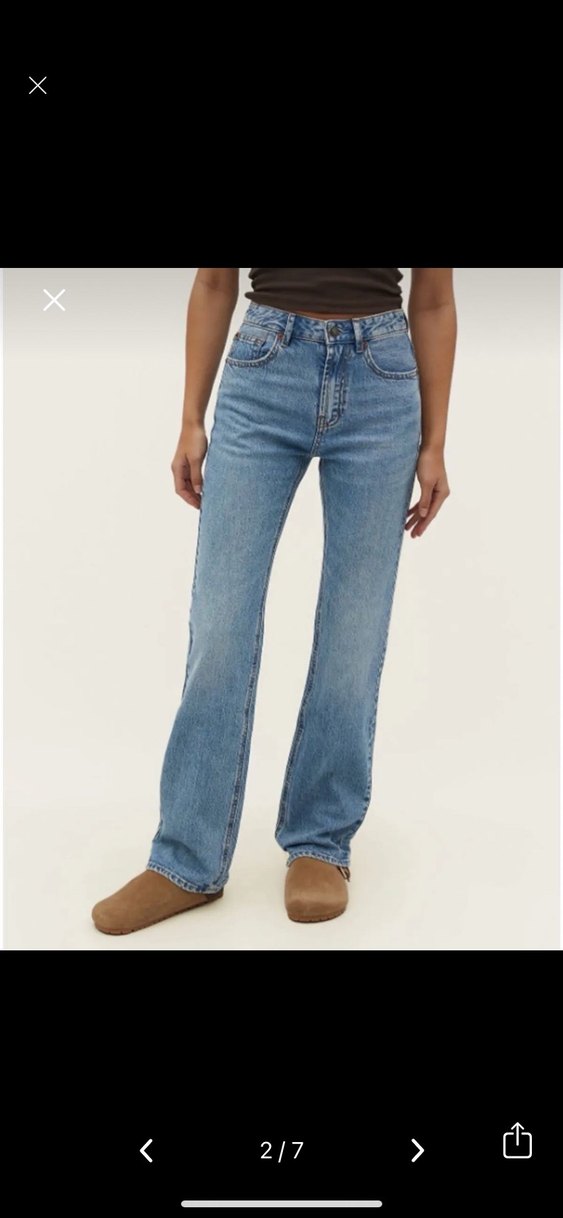 Kadın Stradivarius D98 straight vintage jean - Görsel 2