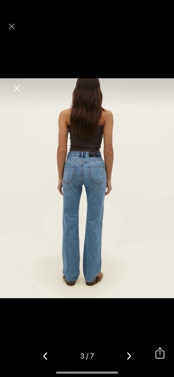 Kadın Stradivarius D98 straight vintage jean - Görsel 3