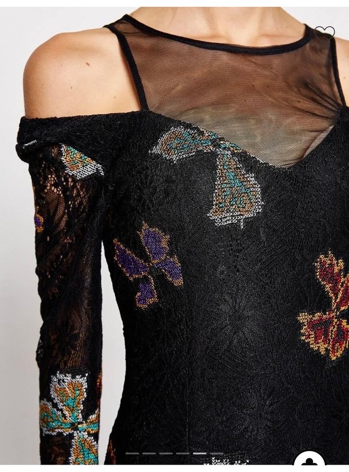 Koton Siyah Uzun Elbise - Görsel 4