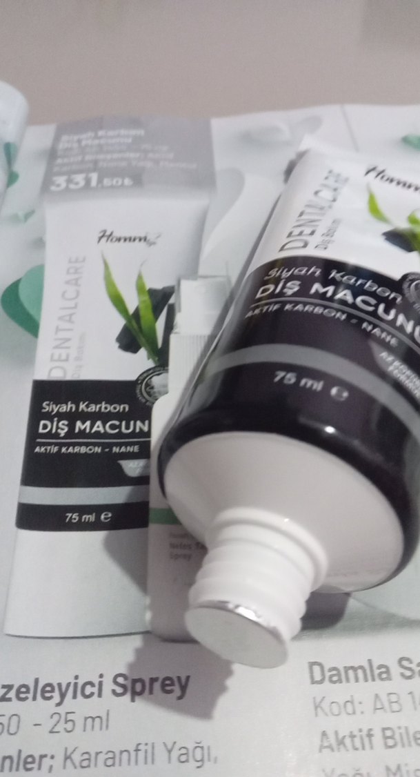 Siyah Karbon Diş Macunu 75 ml - Görsel 3