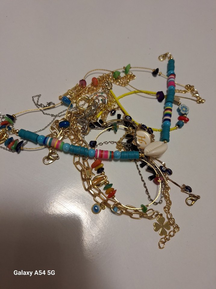 Renkli Bohem Zincirli ÇokluTakı seti. - Görsel 5