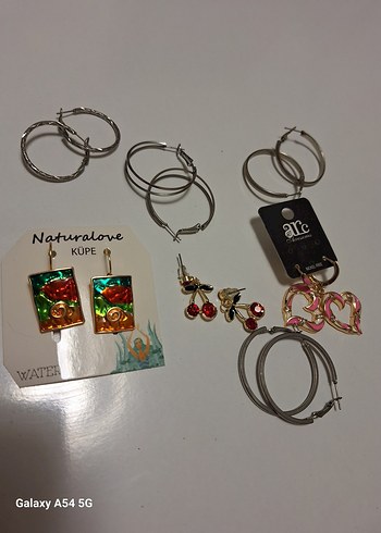 Renkli Boncuklu Bohem Küpe Seti - Görsel 2