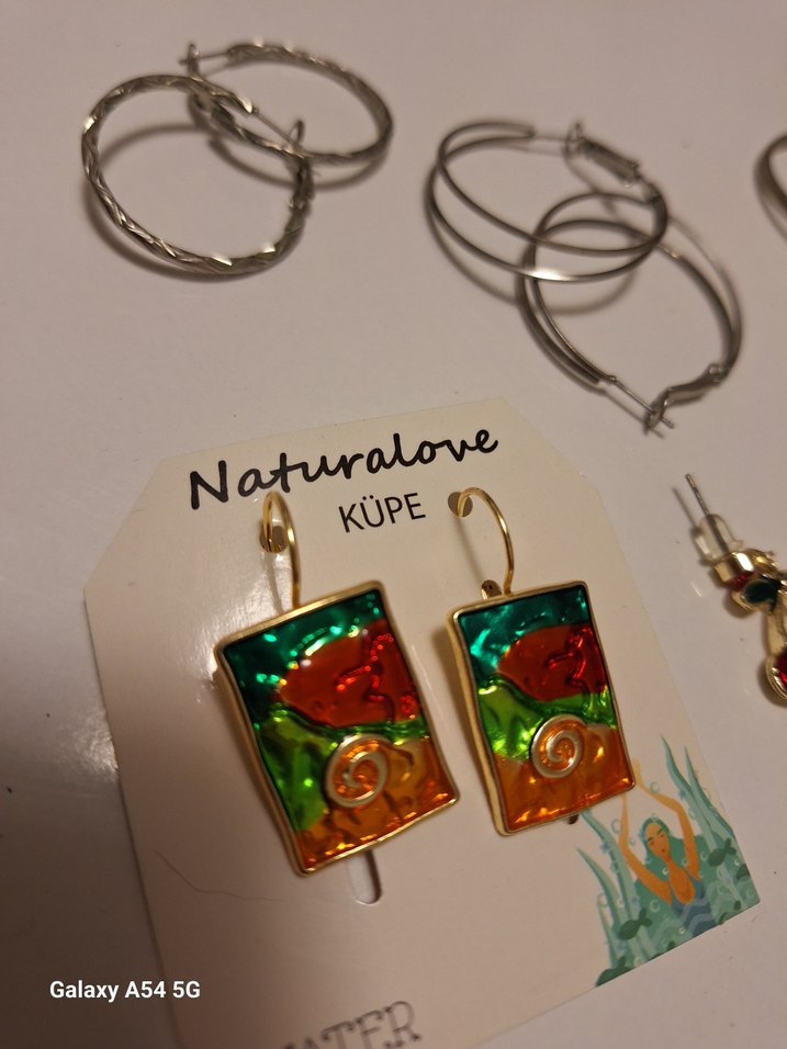 Renkli Boncuklu Bohem Küpe Seti - Görsel 3