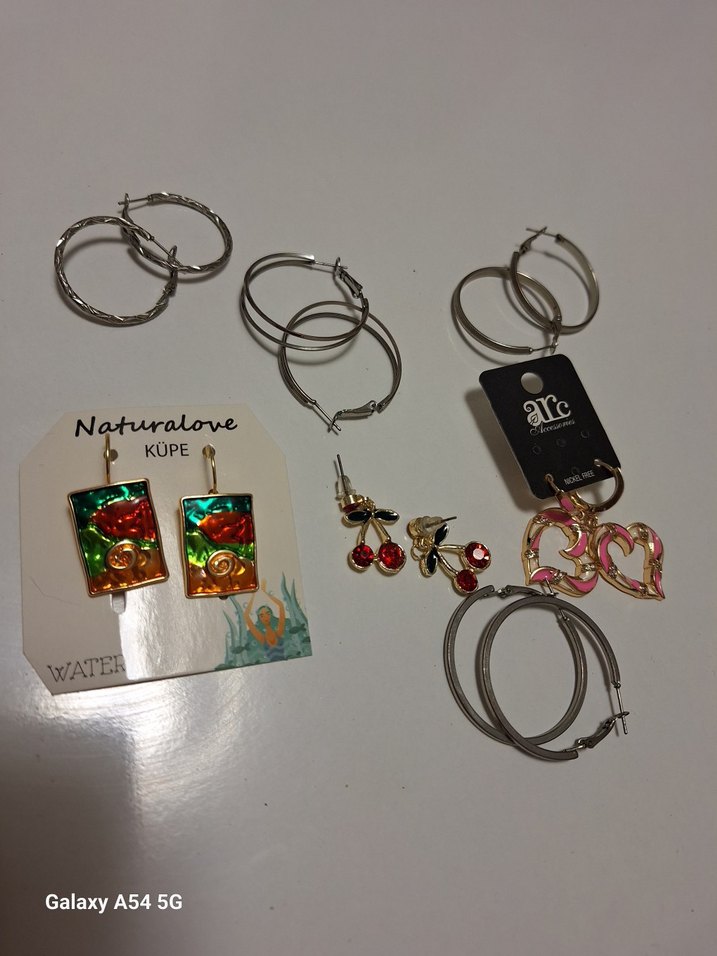 Renkli Boncuklu Bohem Küpe Seti - Görsel 2